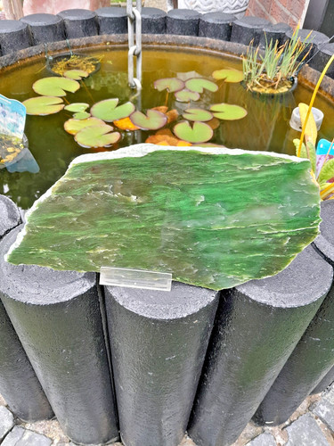 Jade nephrit zwei scheiben - jade-nephrit,