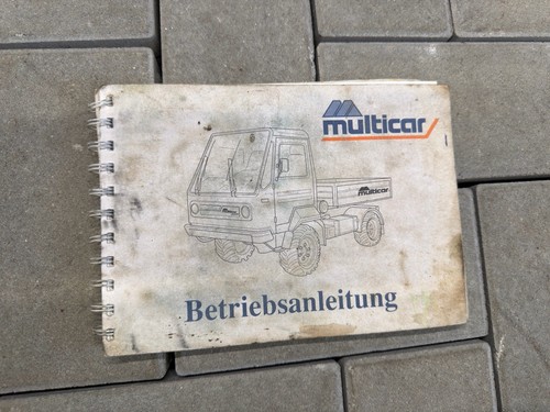 Multicar m26 betriebsanleitung - multicar,