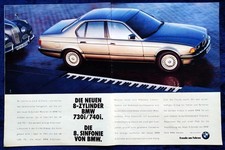 BMW 7er,  E 32, originale Werbung aus 1992  730i und 740i