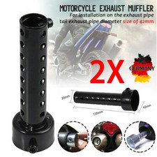 2X Motorrad Auspuff DB Killer