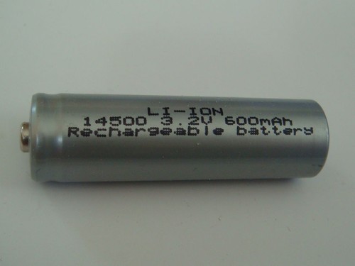 Ifr 14500 600mah - aa, 3,2v