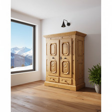 Voglauer 1800 Gold Antik Schrank Bauernschrank Landhaus Flurschrank Wohnzimmer