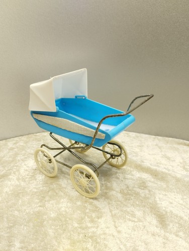 Ddr korbi hellblau puppenwagen - ddr,