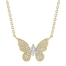 14K Gelbgold Marquise Diamant