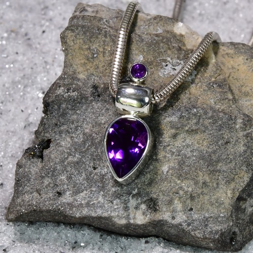 Amethyst anhänger 925er - anhänger,,