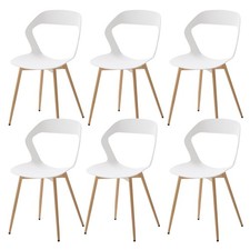 6er Set Weiß Stühle