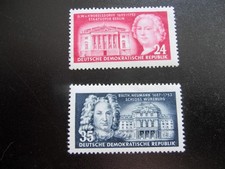 DDR Briefmarke Baumeister Knobelsdorff Neumann MiNr. 382 - 383 postfrisch