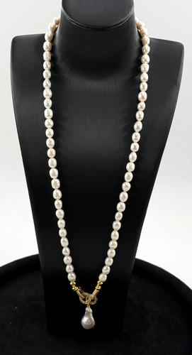 Brautschmuck perlenkette weiß - perlenkette,