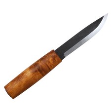 Helle Jagd-/Outdoormesser VIKING, Modell 96, Carbonstahl, Birkenholzgriff