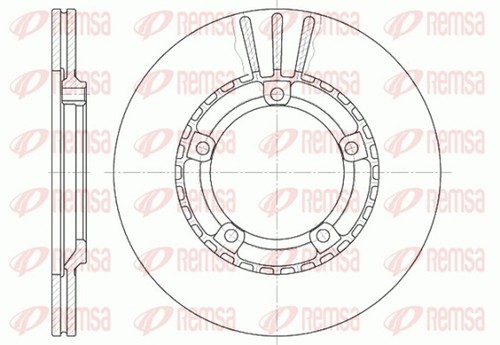 Bremsscheibe remsa 6870 10 - 2x, 6870.10
