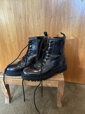 Fritzi Aus Preußen - Schnür Boots - Stiefeletten - Gr. 37 - Anthrazit Glanz