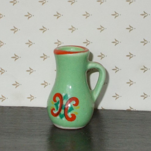 Keramik miniatur krug grün - miniatur,