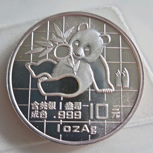 Panda silbermünze yuan - 10,