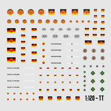 Waterslide Decal 1:120 TT -