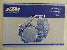KTM Motor 250 SX Ersatzteilkatalog part list Engine 2003 B0984