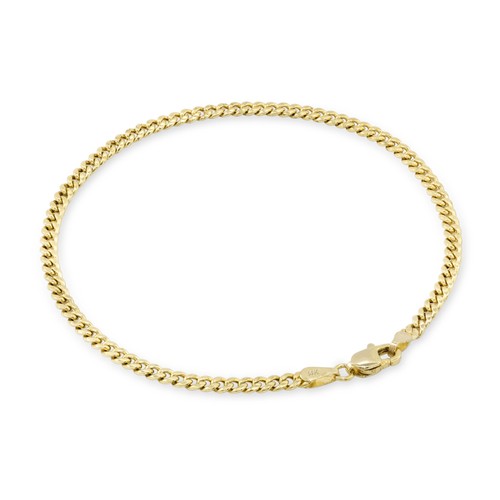 14k gelbgold 3mm - 3mm, cuban