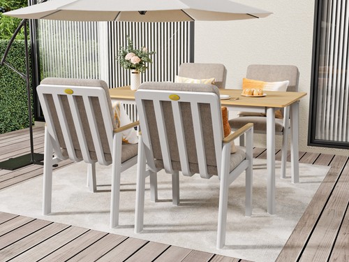 Aluminium gartenmöbel set - aluminium,