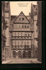 Ansichtskarte Frankfurt a. M., Rothschild-Haus mit Strassenpartie 