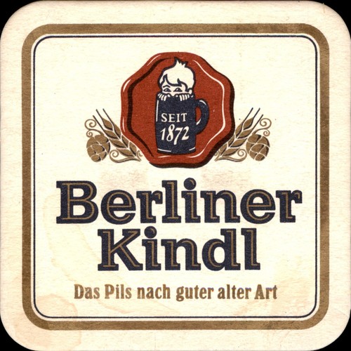 Bierdeckel berliner kindl - bierdeckel,