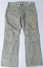 G-Star® Fire Elwood Point Embro W34/L32 Stoffhose Hose Raw Denim Beige N8