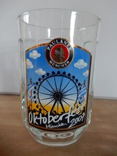 Oktoberfest glaskrug paulaner - oktoberfest,