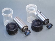 2x Reichert PZO o.Ä. - Vorsatz f. Mikroskop Beleuchtungstubus mit Blaufilter OVP