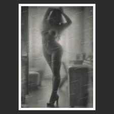 Vintage Fotoabzug SW Nude Akt