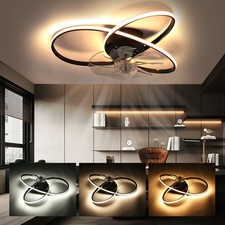 60W Deckenventilator mit Beleuchtung Fernbedienung LED Deckenlampe Schlafzimmer