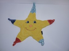 Süß! Sterntaler Stern gelb Gesicht groß Kuscheltuch Schmusetuch Schnuffeltuch