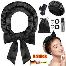 9Stück Satin Locken Ohne Hitze, Heatless Curls Band Lockenwickler Über Nacht DIY
