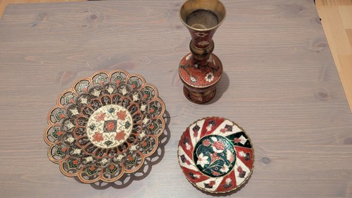 Vintage messing set indien - messing, –