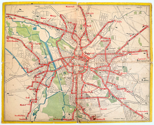 Leipzig historischer stadtplan - leipzig,