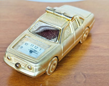 Miniatur Uhr Tisch Uhr Auto, Wagen, Polizeiauto, Uhr läuft