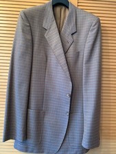 Jackett, Sakko  Herren Gr. 106 Braun Kariert, Gute Qualität, Leichte Ausführung