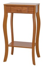 Rustikaler Telefontisch, Konsole, Beistelltisch "Sina" mit Schublade; 4 Dekore