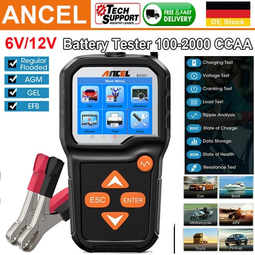 Ancel ba301 12v - 12v&6v, auto
