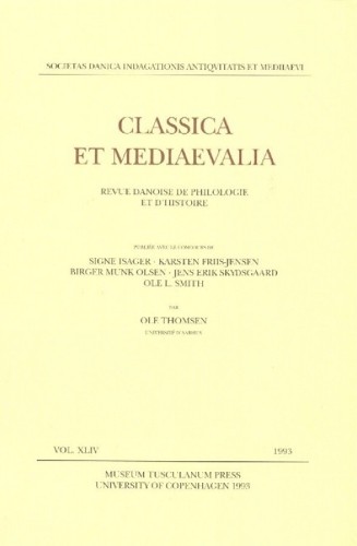 Classica mediaevalia by - et,