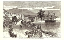 Original antiker Druck von