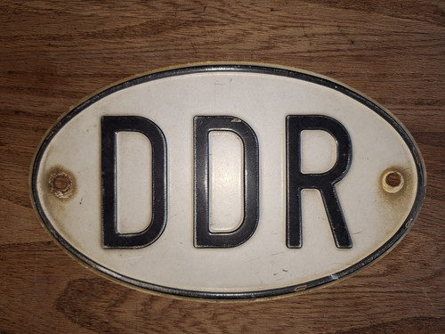 Oldtimer ddr blechschild - ddr,