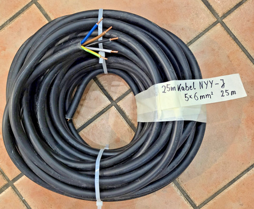 Nyy kabel x 6 mm - 25, mm²