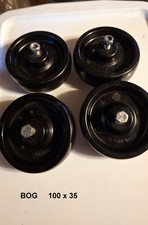 Ersatz -Transportrollen 100x35 TENTE  4 Stück Hitzebeständig Stikkenwagen / Ofen