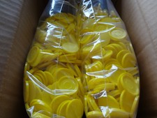 2000 Einkaufswagenchips Wertmarken Pfandmarken Veranstaltung Event Ekw 20 gelb