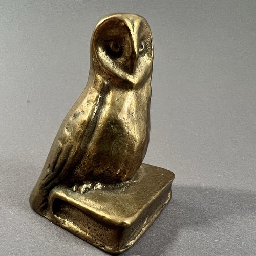 Bronze eule auf - eule,