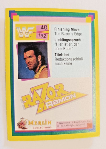 Wwf wrestling sammelkarte - wwf,