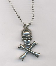 SILBERNE KUGELKETTE TOTENKOPF