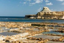 Wandbild: Salzpfannen am