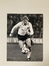 Altes Pressefoto Horst Hrubesch im  DFB Trikot schwarz weiß
