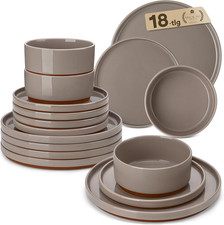 MALACASA Steingut Geschirrset