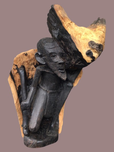 Makonde skulptur alter mann - makonde, mann-