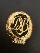 Deutsches Sportabzeichen, DSB, Gold 10 - Großabzeichen - Bundeswehr - selten